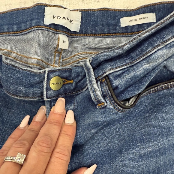 FRAME Le High Skinny Jeans with Piping, size 30 - EUC! - Picture 7 of 10